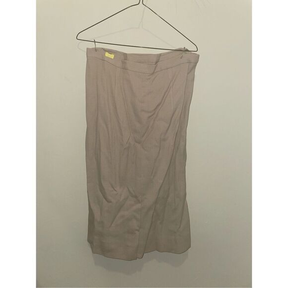 Vintage Mahoney’s beige tan faux fur blazer 2 piece skirt set size medium - Picture 8 of 15